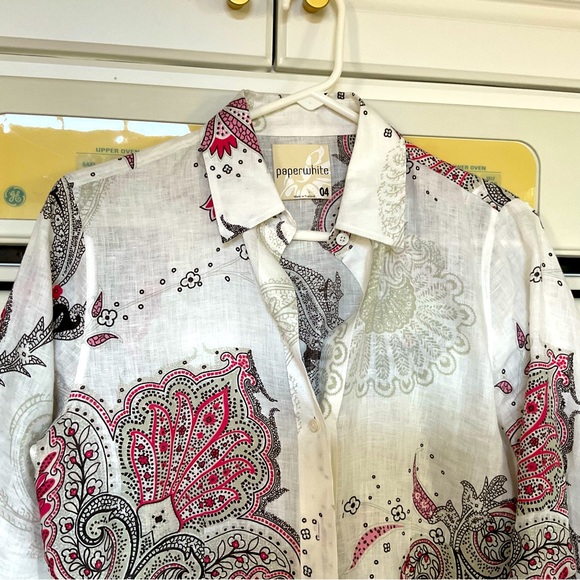 Nice and casual  100% linen top. - Picture 12 of 15